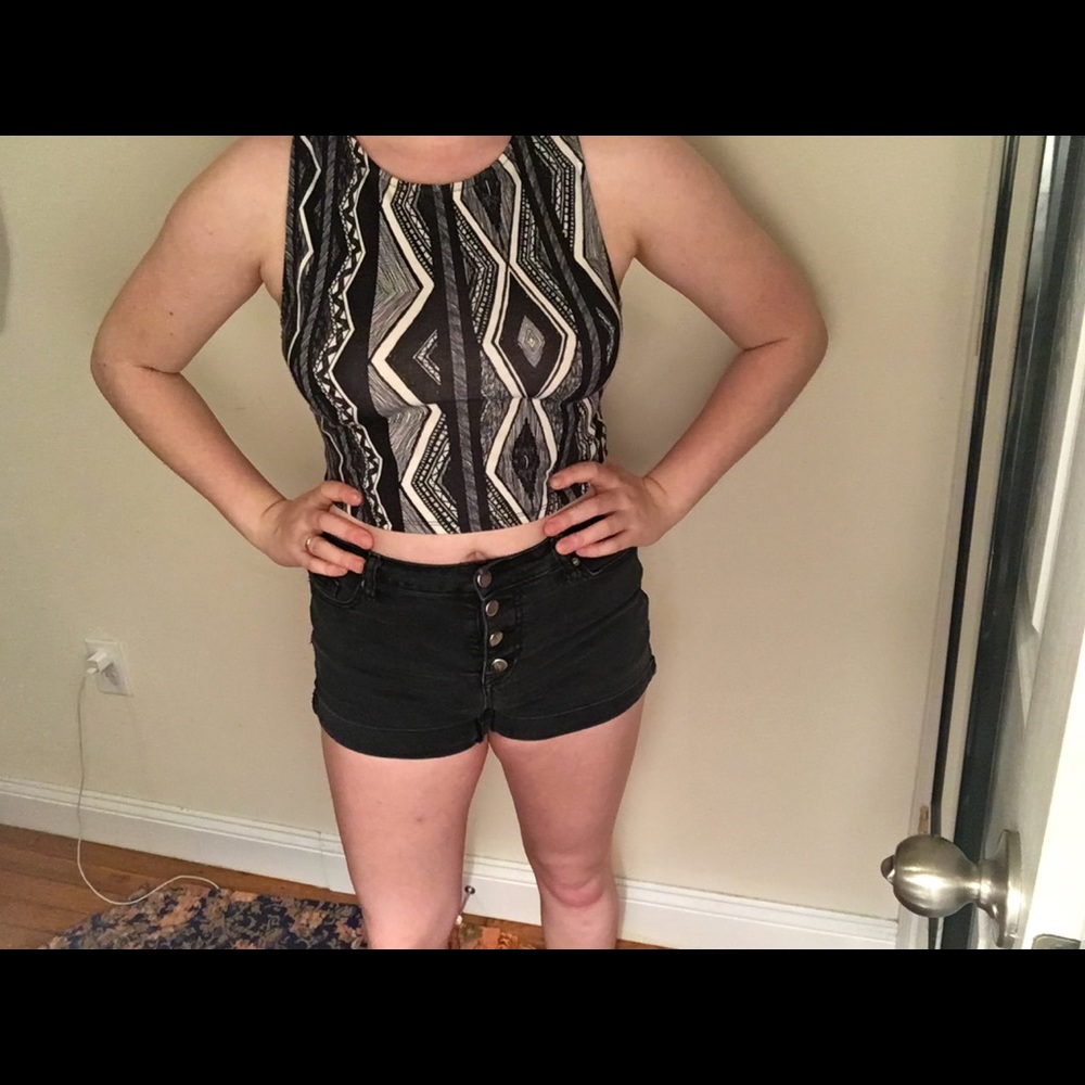 Urban outfitters silence and noise tribal crop top